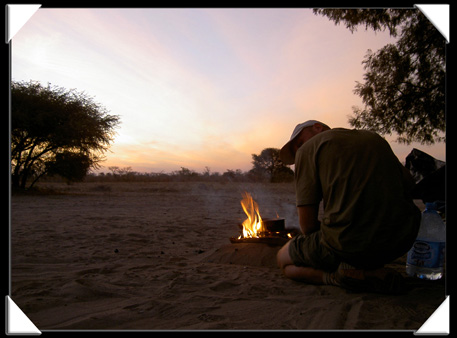 camping peuple San namibie